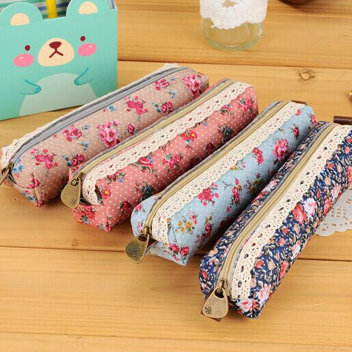 Wholesale Floral Fabric Pencil Case